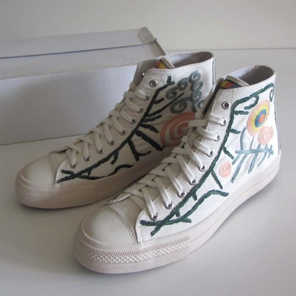 new VISVIM Skagway Canvas Embroidery high-top sneakers 11 - Picture 5 of 11